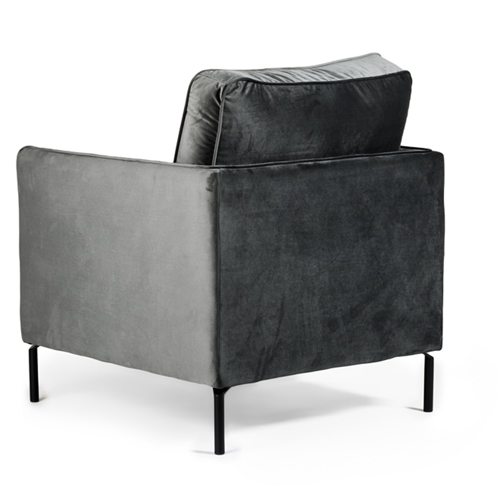 Haluta Fauteuil Julius - 1 Zits - 92 x 80 x 86 - Heaven - Antraciet - Afbeelding 3