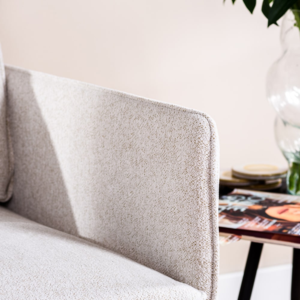 Haluta Fauteuil Julius - 1 Zits - 92 x 80 x 86 cm - Heaven - Naturel - Afbeelding 5