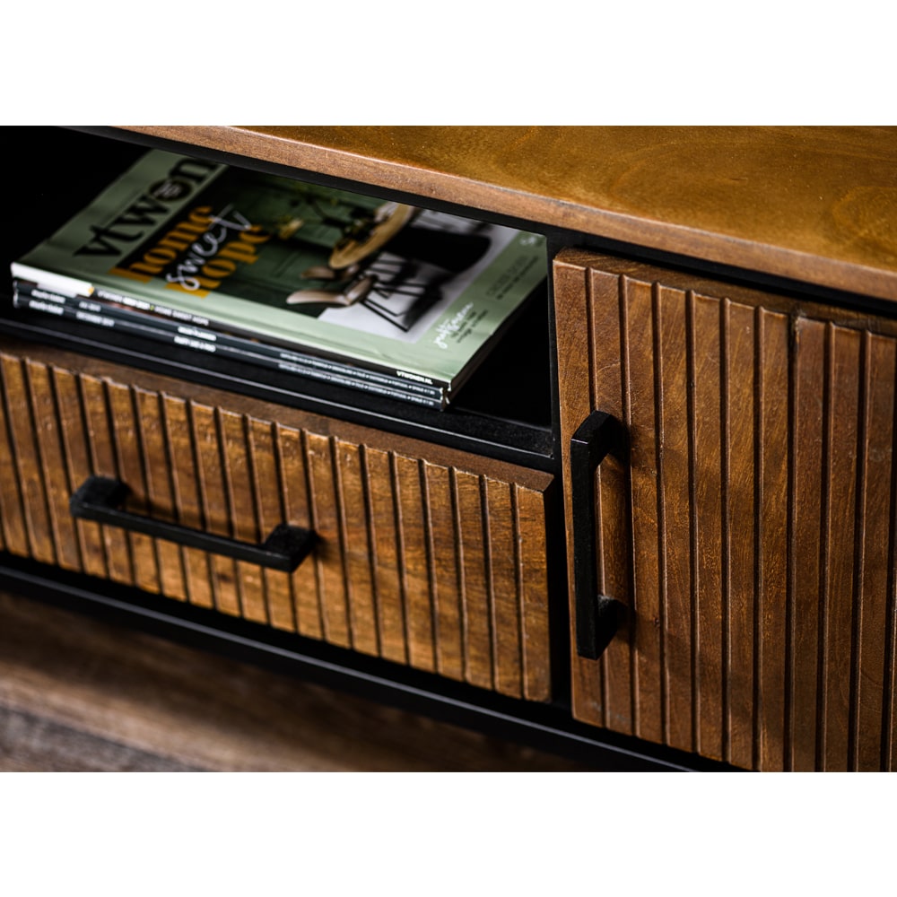 Haluta Acacia TV-meubel Olivia- 140 x 40 x 50 cm - Bruin - Afbeelding 6