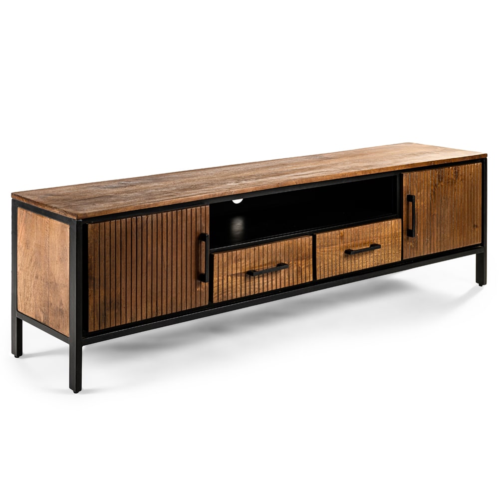 Haluta Acacia TV-meubel Olivia - 180 x 40 x 50 cm - Bruin - Afbeelding 4