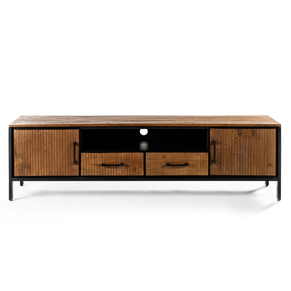Haluta Acacia TV-meubel Olivia - 180 x 40 x 50 cm - Bruin - Afbeelding 5