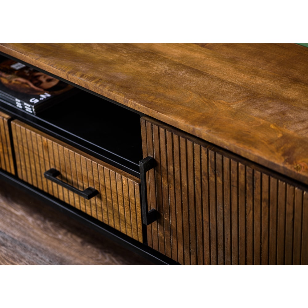 Haluta Acacia TV-meubel Olivia - 180 x 40 x 50 cm - Bruin - Afbeelding 6