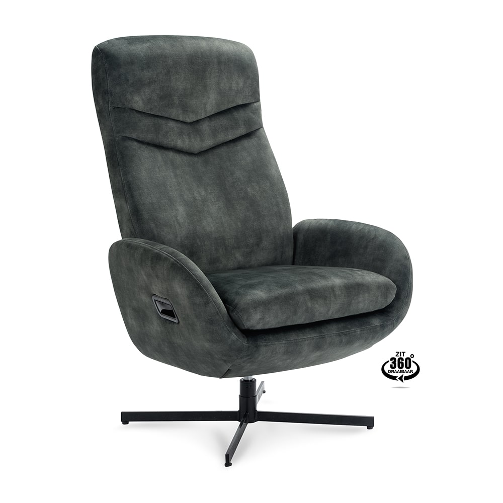 Haluta Relax Draaifauteuil Willy (incl. voetenbank) - Hunter - Afbeelding 7