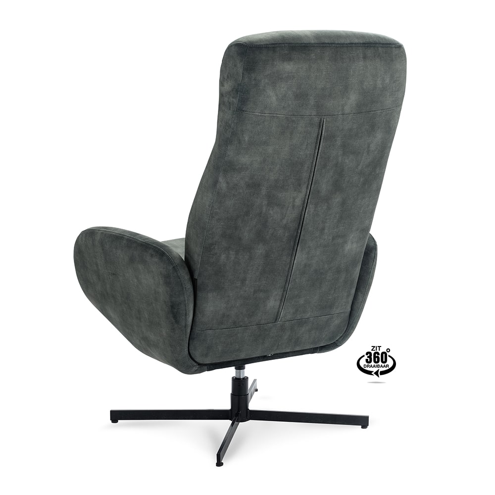 Haluta Relax Draaifauteuil Willy (incl. voetenbank) - Hunter - Afbeelding 6