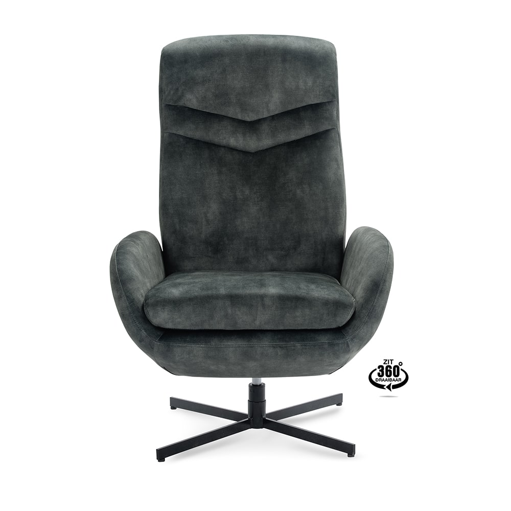 Haluta Relax Draaifauteuil Willy (incl. voetenbank) - Hunter - Afbeelding 5