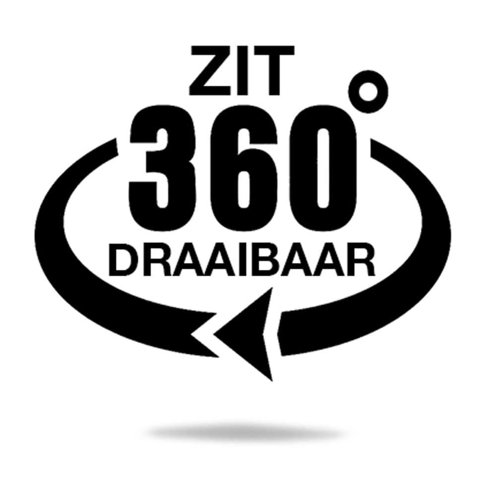 Haluta Barkruk Max – Zwart (zithoogte 64 - 84cm) - Afbeelding 5