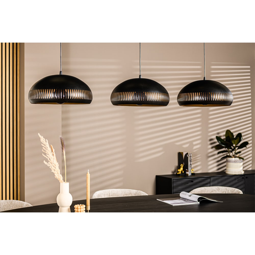 Haluta Hanglamp Chris - 3-lichts - Zwart - Afbeelding 3