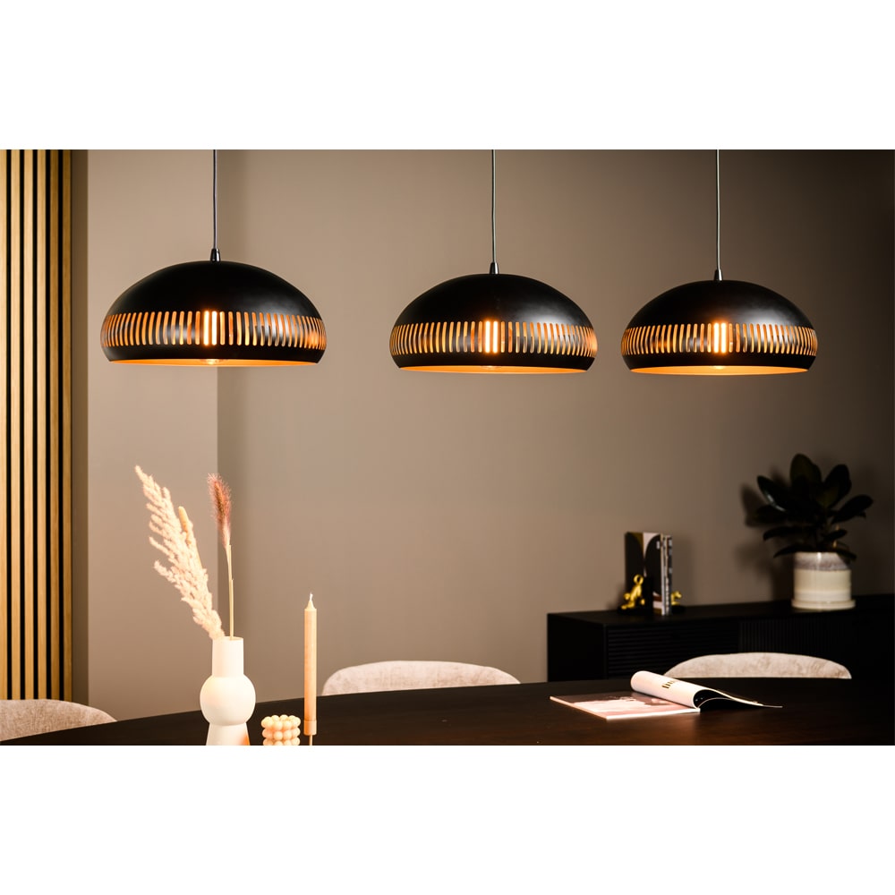 Haluta Hanglamp Chris - 3-lichts - Zwart - Afbeelding 4
