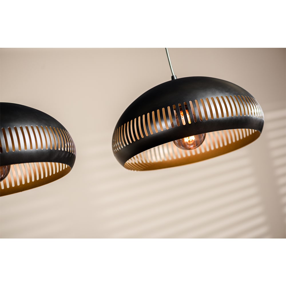 Haluta Hanglamp Chris - 3-lichts - Zwart - Afbeelding 6