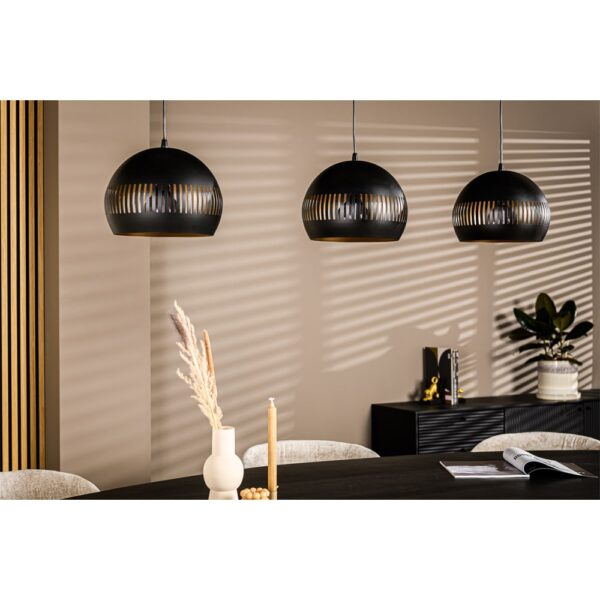 Haluta Hanglamp Davy - 3-lichts - Zwart - Afbeelding 5