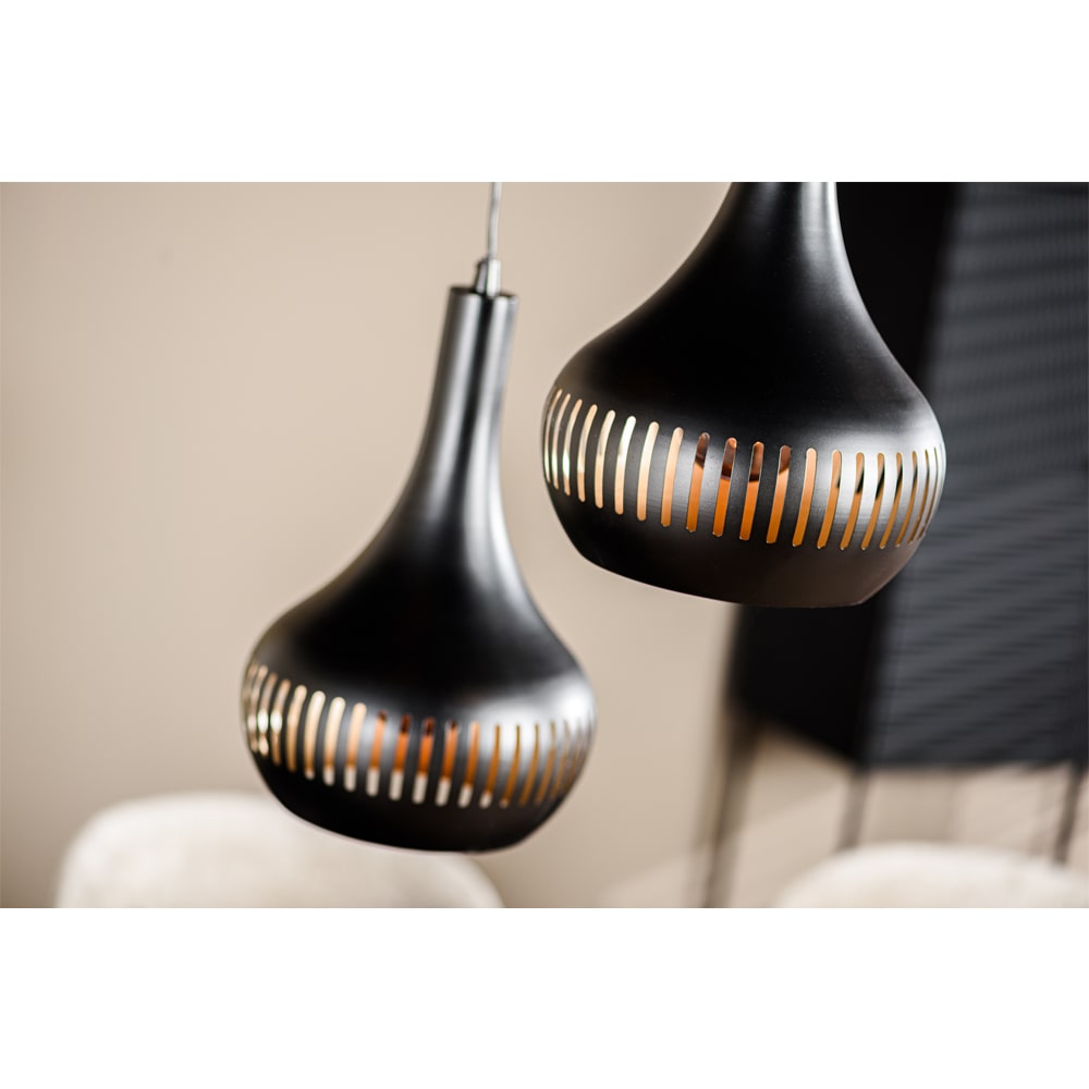 Haluta Hanglamp Lola - 3-lichts - Zwart - Afbeelding 2