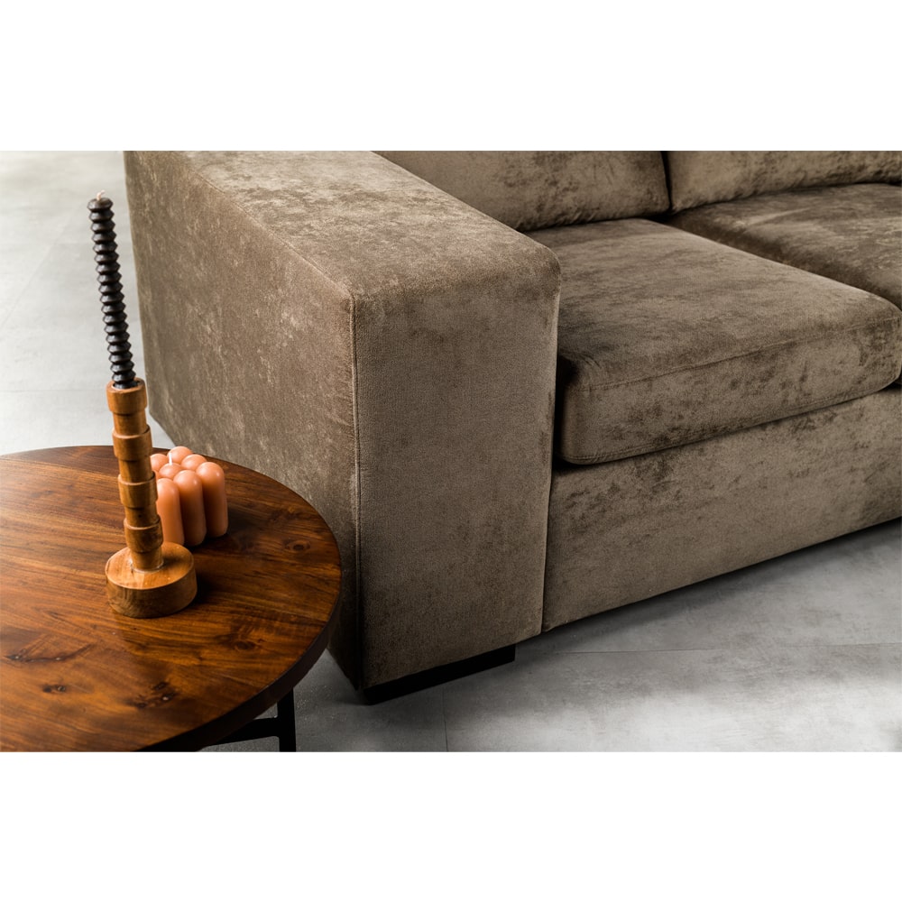 Haluta - Hoekbank Cindy - 238 x 153 x 84 cm - Bruin - Rechts - Afbeelding 6