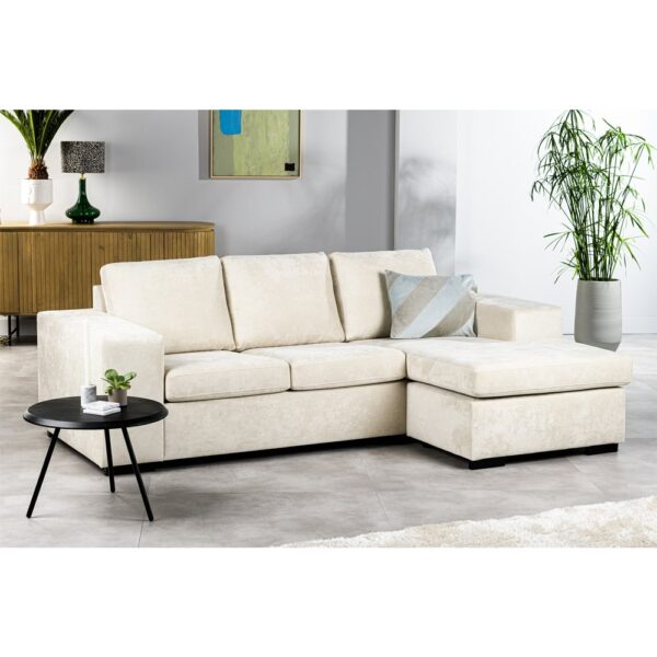 Haluta - Hoekbank Cindy - 238 x 153 x 84 cm - Beige - Rechts - Afbeelding 3