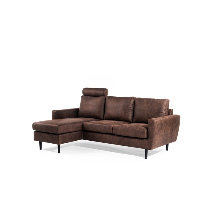 Haluta - Hoekbank Emma - 204 x 133 x 82 cm - Bruin - Links - Afbeelding 2