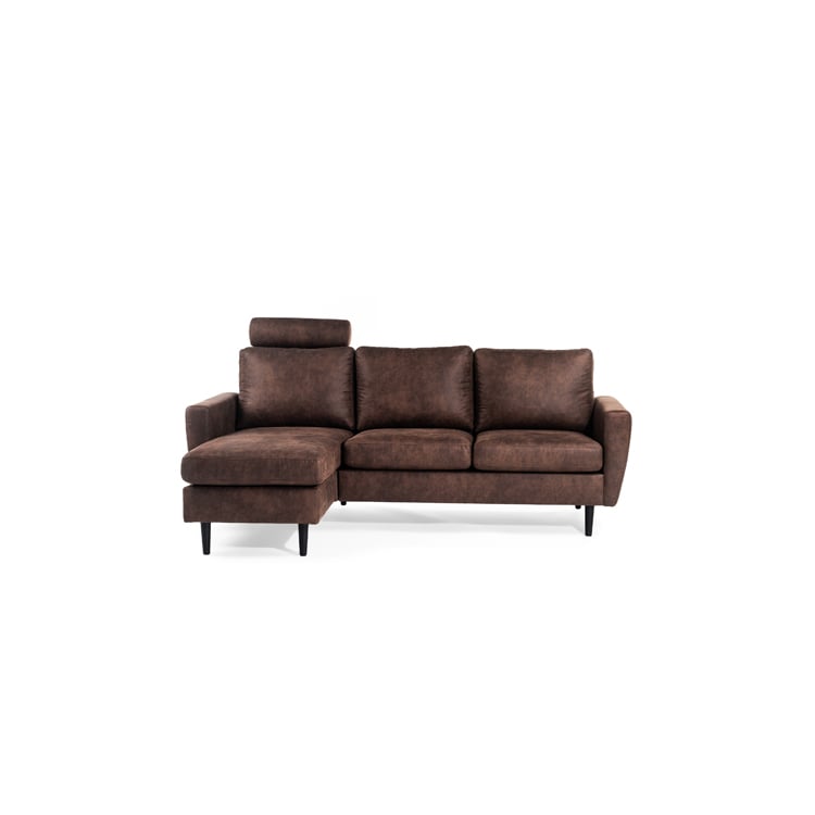 Haluta - Hoekbank Emma - 204 x 133 x 82 cm - Bruin - Links - Afbeelding 3