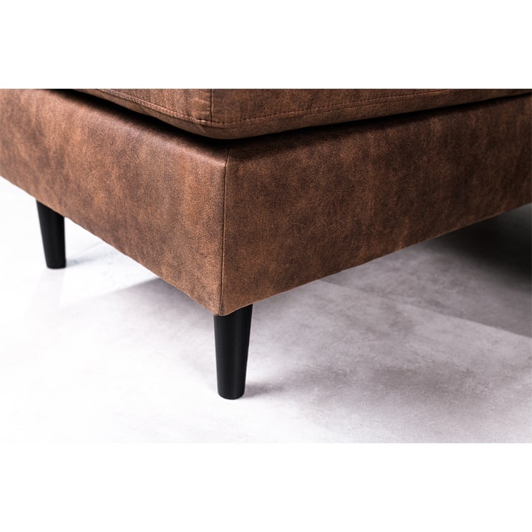 Haluta - Hoekbank Emma - 204 x 133 x 82 cm - Bruin - Rechts - Afbeelding 5