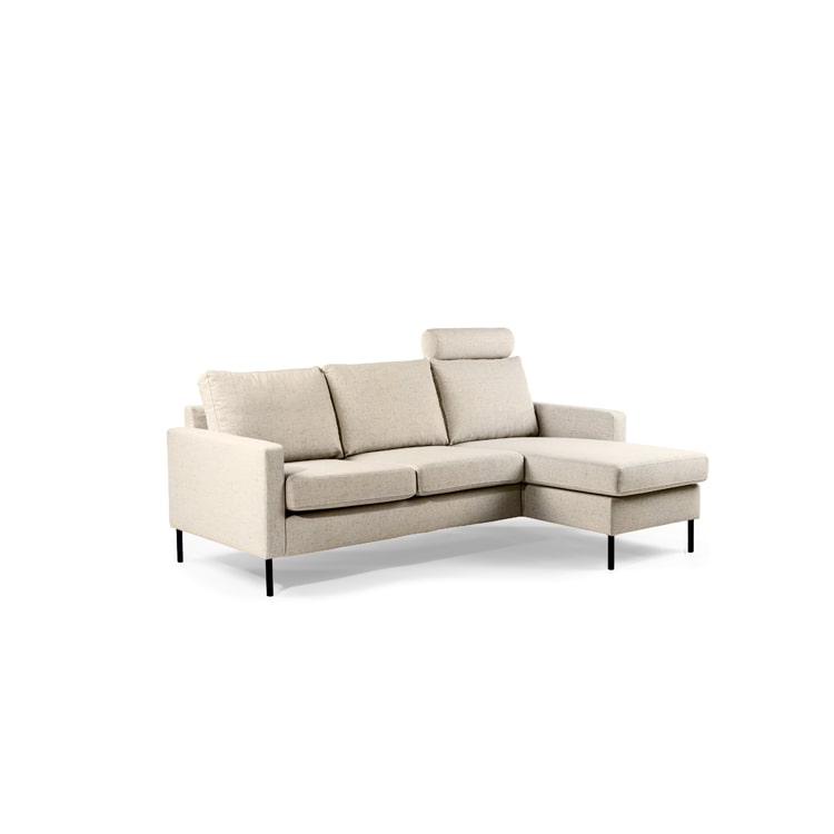 Haluta - Hoekbank Finn - 200 x 133 x 80 cm - Beige - Rechts - Afbeelding 2