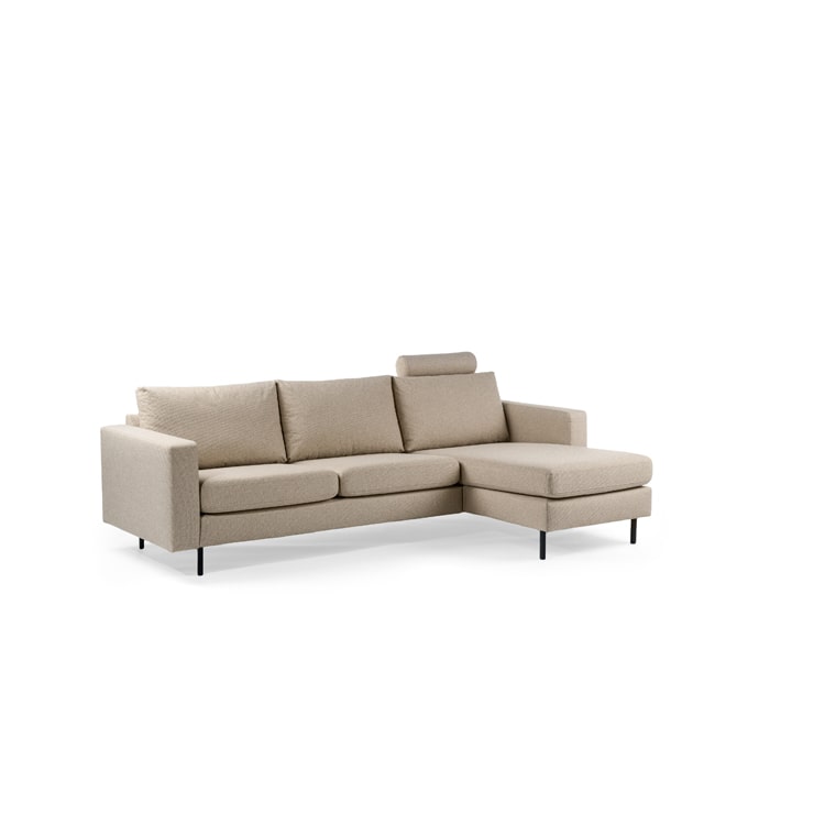 Haluta - Hoekbank Mees - 251 x 153 x 82 cm - Beige - Rechts - Afbeelding 2