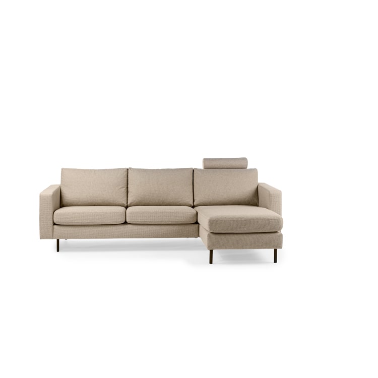 Haluta - Hoekbank Mees - 251 x 153 x 82 cm - Beige - Rechts - Afbeelding 3