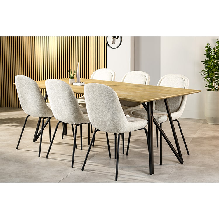 Haluta - Eetkamertafel Sven - 200 x 100 x 76 cm - Naturel
