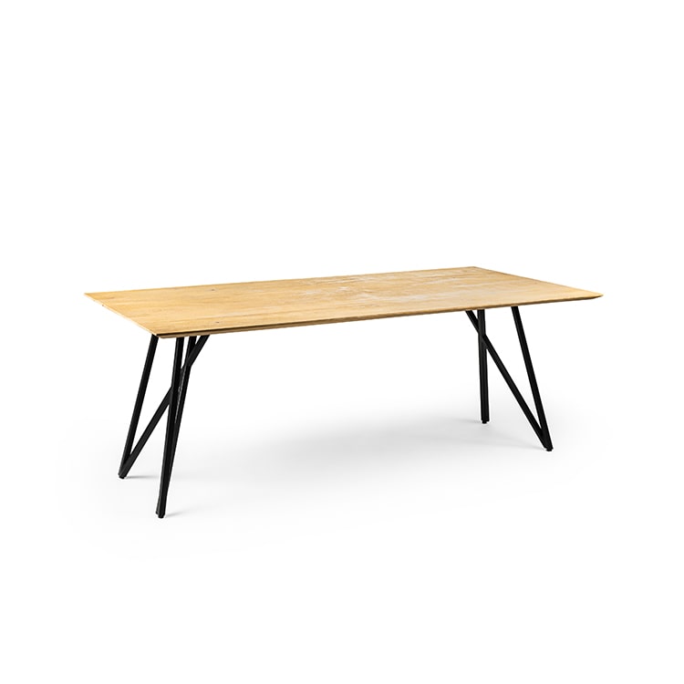 Haluta - Eetkamertafel Sven - 200 x 100 x 76 cm - Naturel - Afbeelding 4