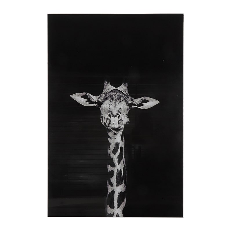 Glasschilderij - Giraffe Makela - 120 x 80 cm