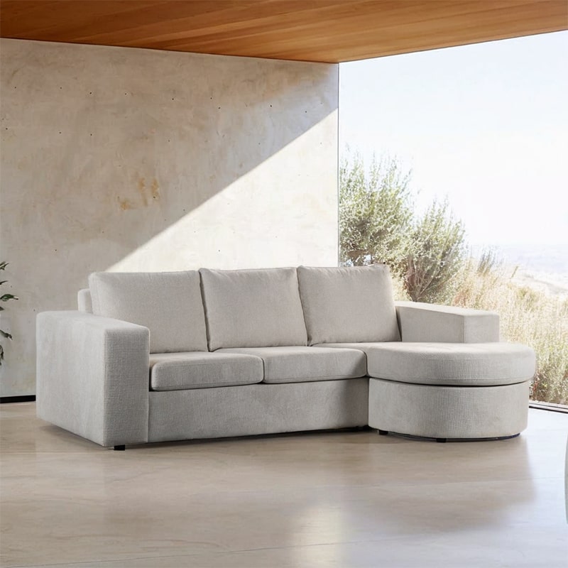 Haluta - Hoekbank Markus - 227 x 156 x 83 cm - Beige