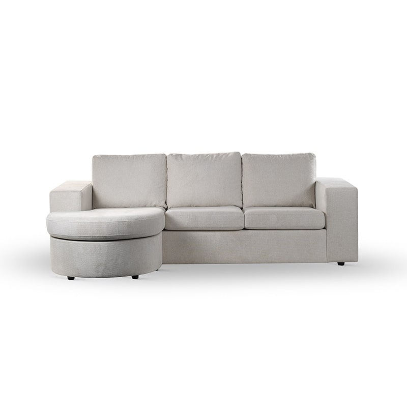 Haluta - Hoekbank Markus - 227 x 156 x 83 cm - Beige - Afbeelding 4