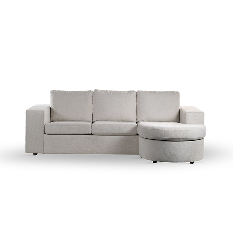 Haluta - Hoekbank Markus - 227 x 156 x 83 cm - Beige - Afbeelding 3