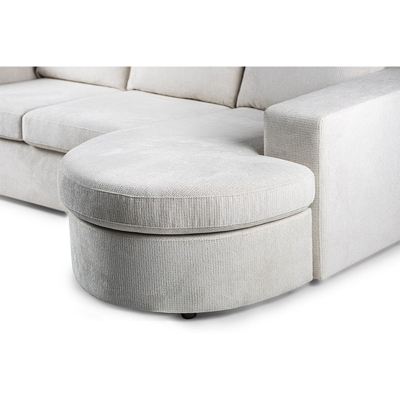 Haluta - Hoekbank Markus - 227 x 156 x 83 cm - Beige - Afbeelding 9