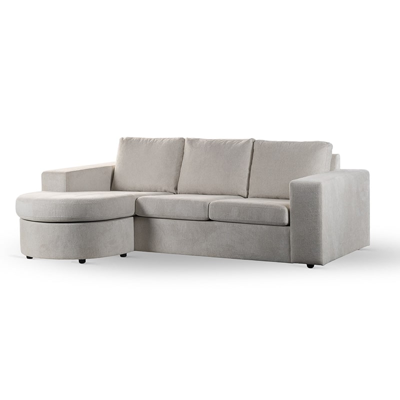 Haluta - Hoekbank Markus - 227 x 156 x 83 cm - Beige - Afbeelding 8
