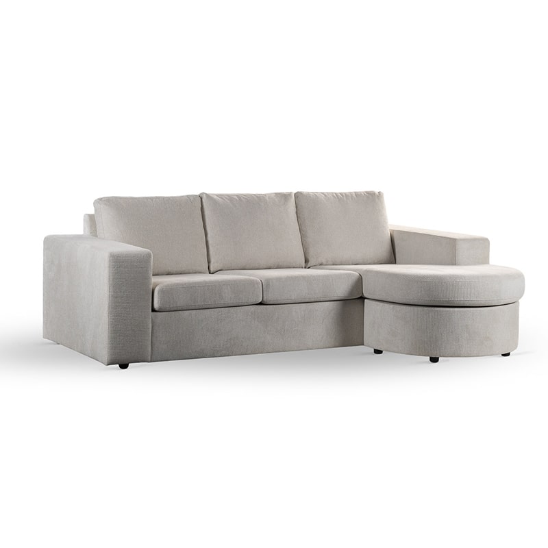 Haluta - Hoekbank Markus - 227 x 156 x 83 cm - Beige - Afbeelding 7