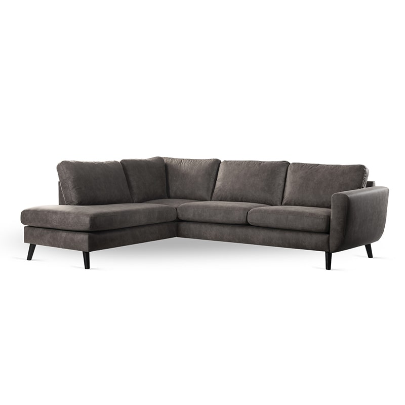 Haluta - Hoekbank Daniel - 255 x 206 x 85 cm - Taupe - Links - Afbeelding 6