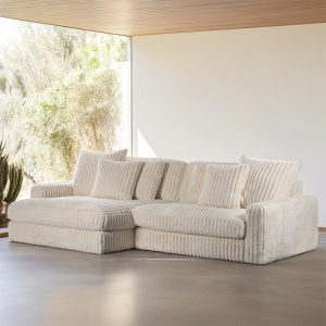 Haluta - 3-zitsbank Anton - 263 x 203 x 83 cm - Beige