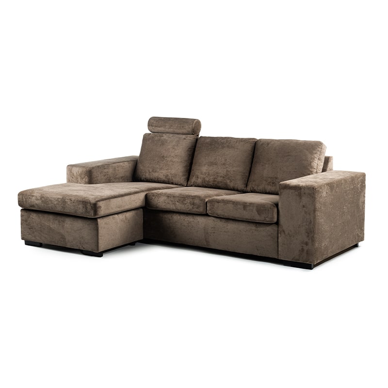 Haluta - 3-zitsbank Rafael - 238 x 153 x 84 cm - Bruin - Afbeelding 8