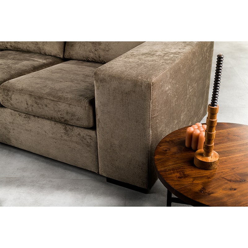 Haluta - 3-zitsbank Rafael - 238 x 153 x 84 cm - Bruin - Afbeelding 4