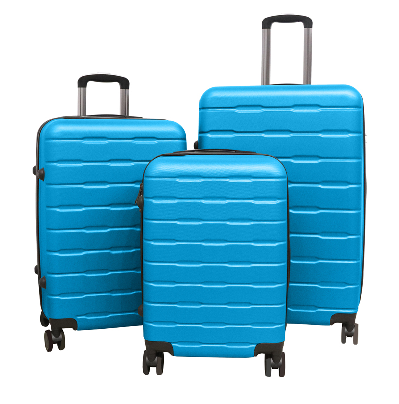 TVR-Travel® - Kofferset Bruno - Koffers - 3 stuks - S/M/L - Licht blauw