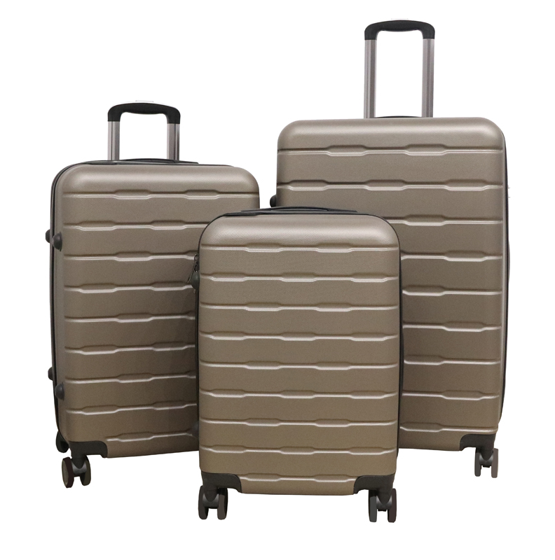 TVR-Travel® - Kofferset Bruno - Koffers - 3 stuks - S/M/L - Donker grijs