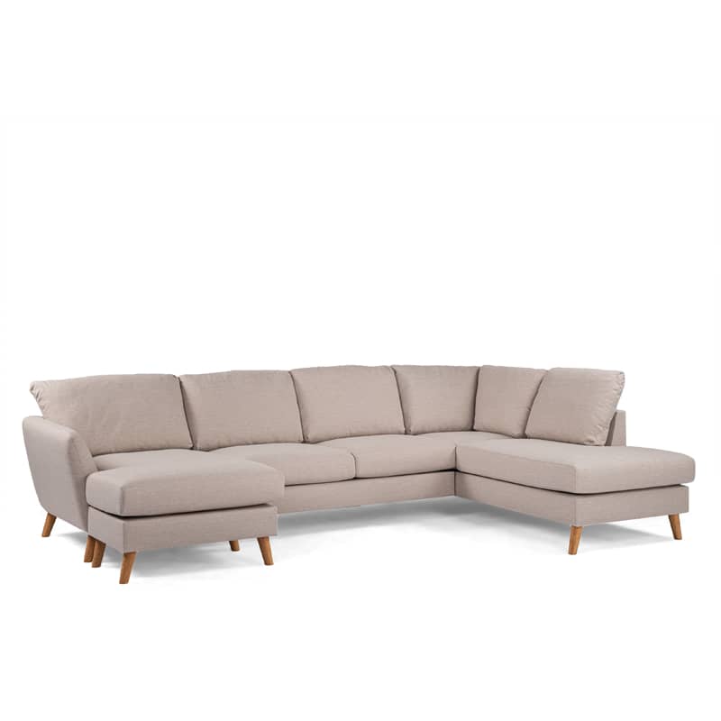 Haluta - U-bank May - 310 x 196 x 89 cm - Beige - Rechts - Afbeelding 2