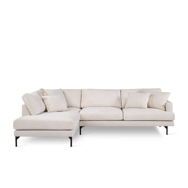 Haluta - Hoekbank Cassia - 293 x 210 x 87 cm - Champagne - Links - Afbeelding 3