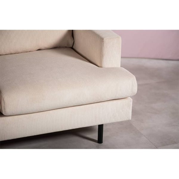 Haluta - Hoekbank Kendrick - 218 x 152 x 82 cm - Beige - Afbeelding 11