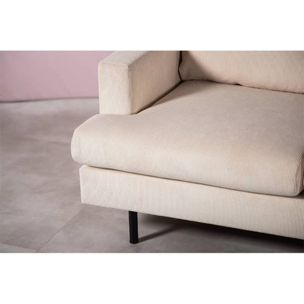 Haluta - Hoekbank Kendrick - 218 x 152 x 82 cm - Beige - Afbeelding 12