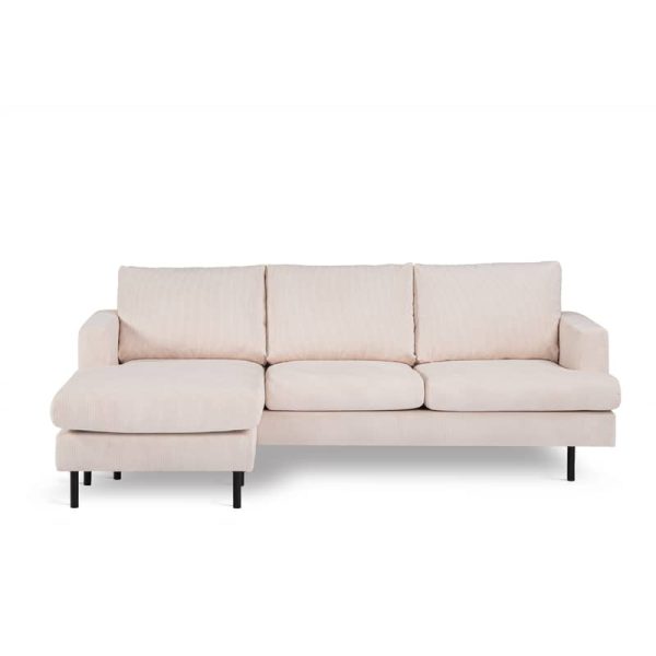 Haluta - Hoekbank Kendrick - 218 x 152 x 82 cm - Beige - Afbeelding 3