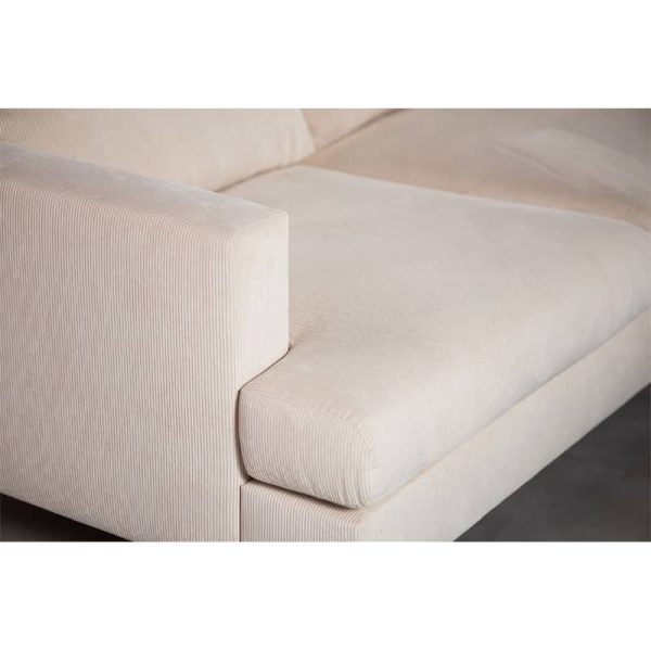 Haluta - Hoekbank Kendrick - 218 x 152 x 82 cm - Beige - Afbeelding 6