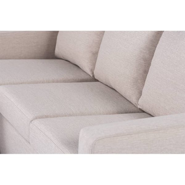 Haluta - Hoekbank Lionel - 215 x 143 x 80 cm - Beige - Afbeelding 13