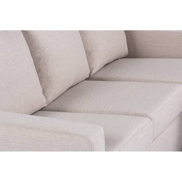 Haluta - Hoekbank Lionel - 215 x 143 x 80 cm - Beige - Afbeelding 14