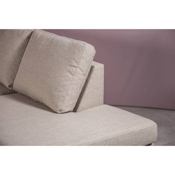 Haluta - Hoekbank Hoyt - 252 x 194 x 83 cm - Beige - Rechts - Afbeelding 5