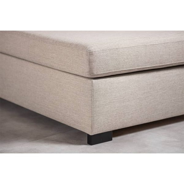 Haluta - Hoekbank Hoyt - 252 x 194 x 83 cm - Beige - Rechts - Afbeelding 6