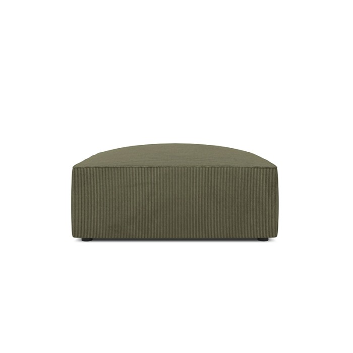 Haluta hocker in olijfgroene ribstof met strak, modern design.jpg