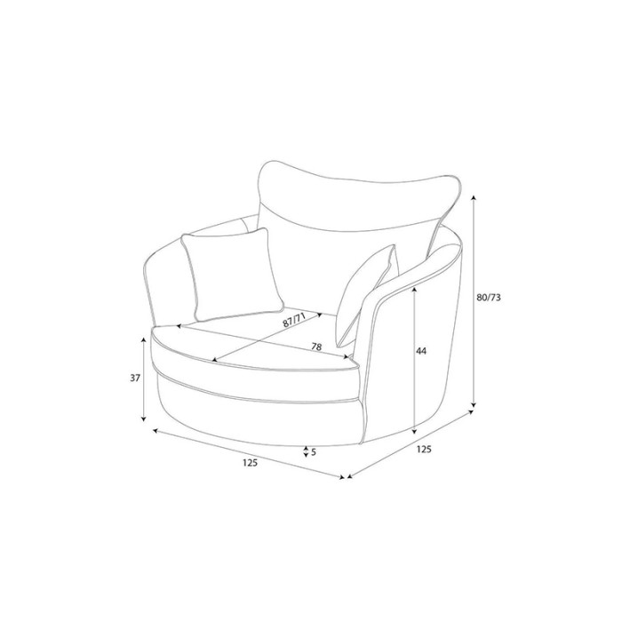 Haluta fauteuil in donkergroen fluweel met ronde vormen, hoge rugleuning, zachte zit en bijpassende sierkussens 4.jpg